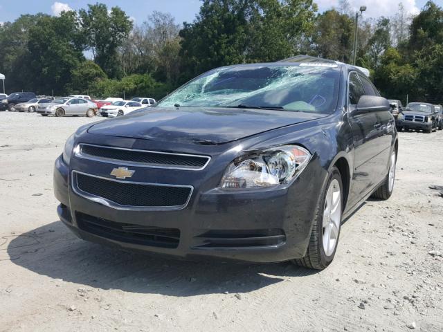 1G1ZA5EU4CF285650 - 2012 CHEVROLET MALIBU LS BLACK photo 2