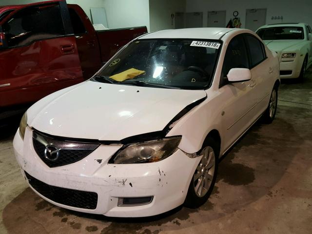 JM1BK32F671648193 - 2007 MAZDA 3 I WHITE photo 2