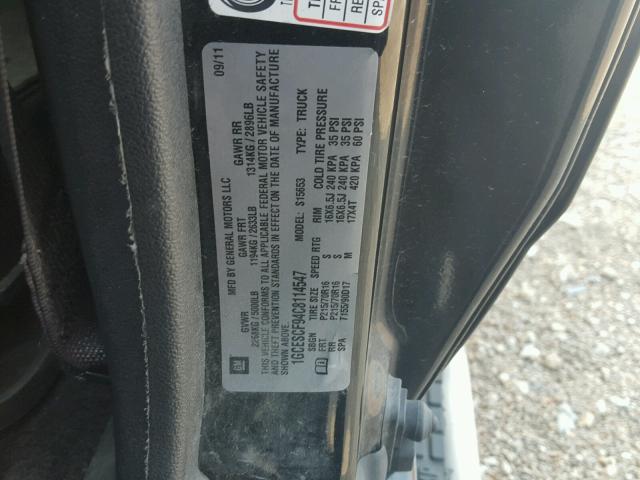 1GCESCF94C8114547 - 2012 CHEVROLET COLORADO L BLACK photo 10