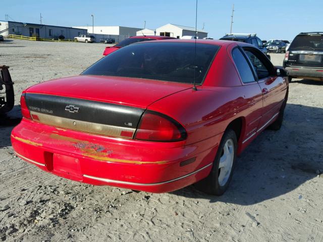 2G1WW12M9X9142368 - 1999 CHEVROLET MONTE CARL RED photo 4