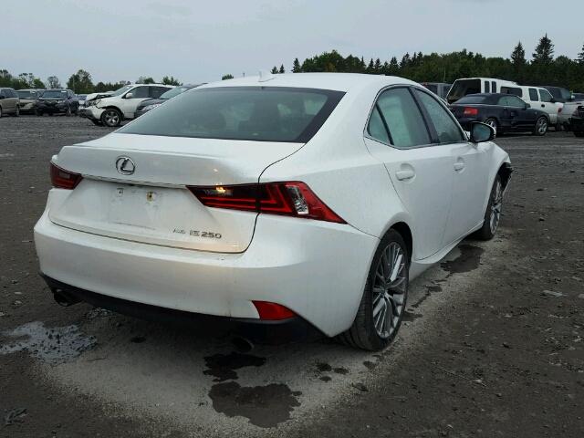 JTHCF1D29E5013495 - 2014 LEXUS IS 250 WHITE photo 4