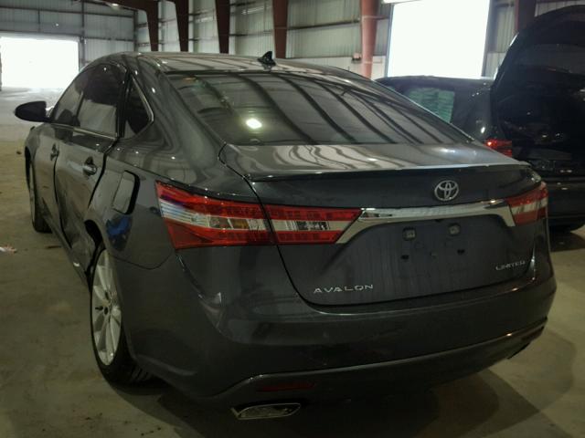 4T1BK1EB0FU152215 - 2015 TOYOTA AVALON XLE GRAY photo 3