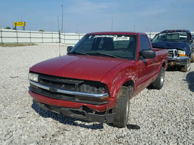 1GCCS14H838148254 - 2003 CHEVROLET S TRUCK S1 RED photo 2