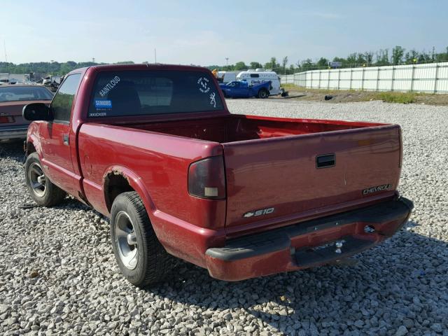 1GCCS14H838148254 - 2003 CHEVROLET S TRUCK S1 RED photo 3