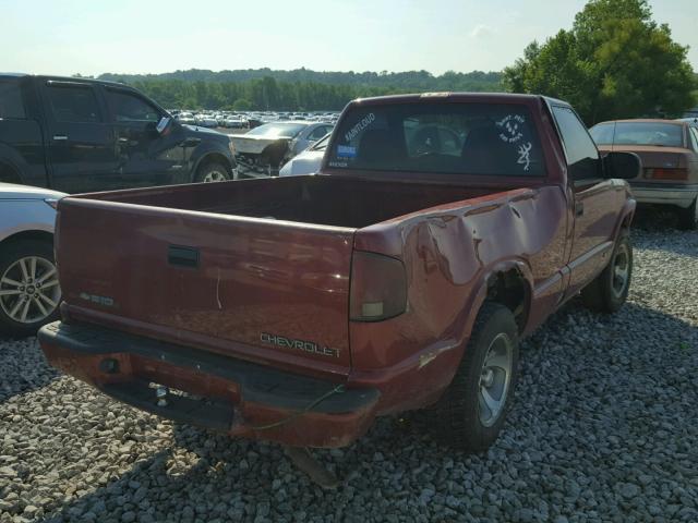 1GCCS14H838148254 - 2003 CHEVROLET S TRUCK S1 RED photo 4