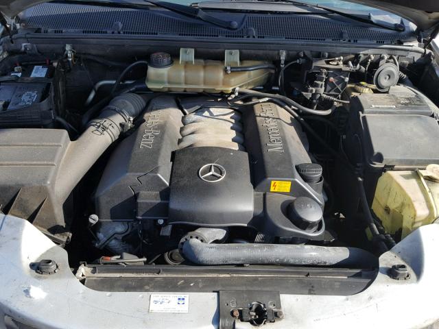 4JGAB75E62A300663 - 2002 MERCEDES-BENZ ML 500 SILVER photo 7