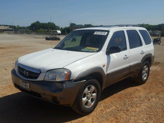 4F2CZ06114KM27524 - 2004 MAZDA TRIBUTE ES WHITE photo 2