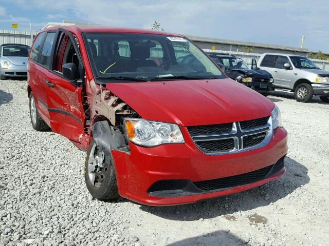 2C4RDGBG8FR667976 - 2015 DODGE GRAND CARA RED photo 1