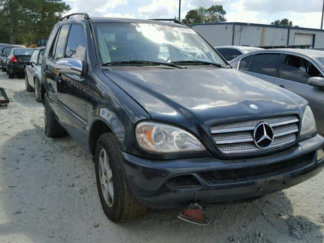 4JGAB57E33A425199 - 2003 MERCEDES-BENZ ML 350 BLUE photo 1