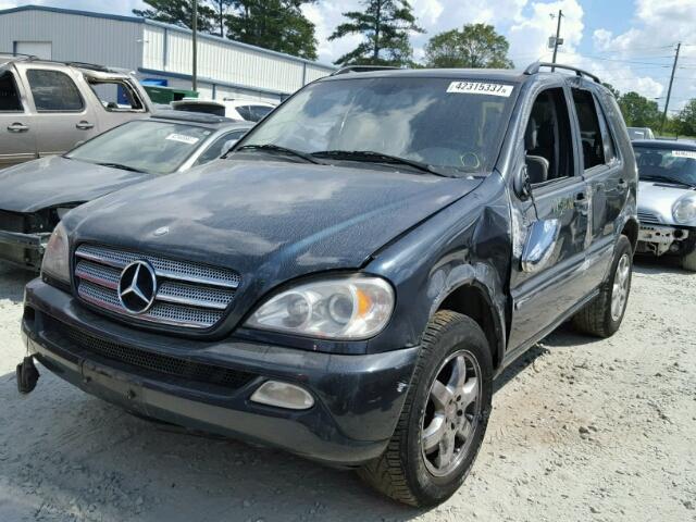 4JGAB57E33A425199 - 2003 MERCEDES-BENZ ML 350 BLUE photo 2