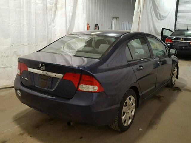 2HGFA1F58AH533468 - 2010 HONDA CIVIC LX BLUE photo 4