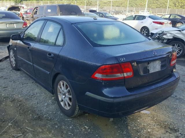 YS3FD49Y851060830 - 2005 SAAB 9-3 ARC BLUE photo 3