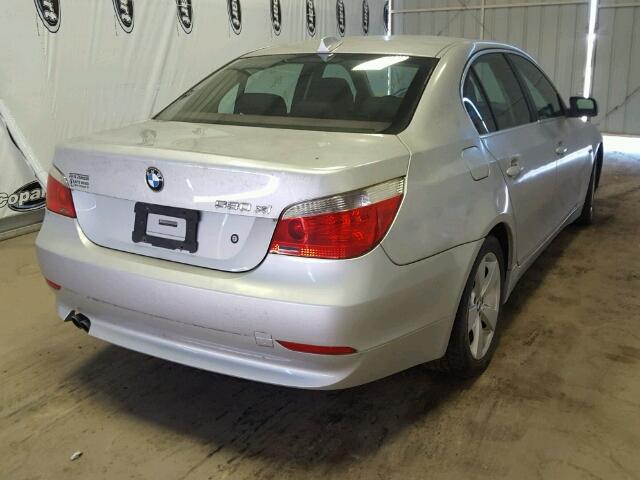 WBANF73596CG68245 - 2006 BMW 530 XI SILVER photo 4