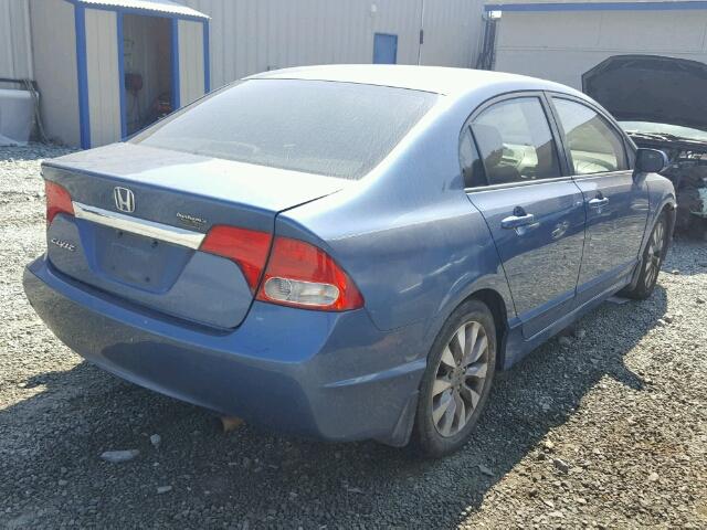 19XFA1F89BE002317 - 2011 HONDA CIVIC EX BLUE photo 4