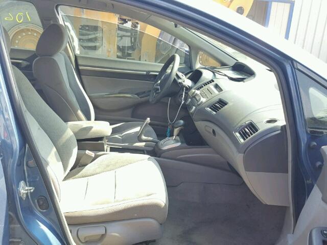 19XFA1F89BE002317 - 2011 HONDA CIVIC EX BLUE photo 5