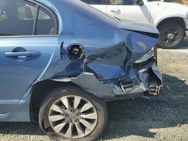 19XFA1F89BE002317 - 2011 HONDA CIVIC EX BLUE photo 9