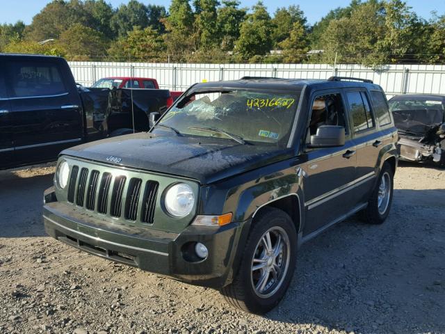 1J4NF1GB8AD619936 - 2010 JEEP PATRIOT GREEN photo 2