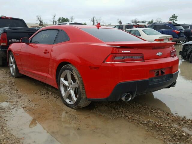 2G1FK1EJ5E9137999 - 2014 CHEVROLET CAMARO RED photo 3