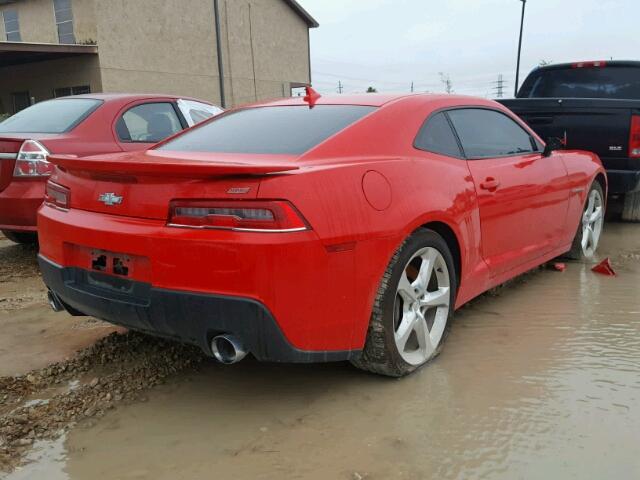 2G1FK1EJ5E9137999 - 2014 CHEVROLET CAMARO RED photo 4