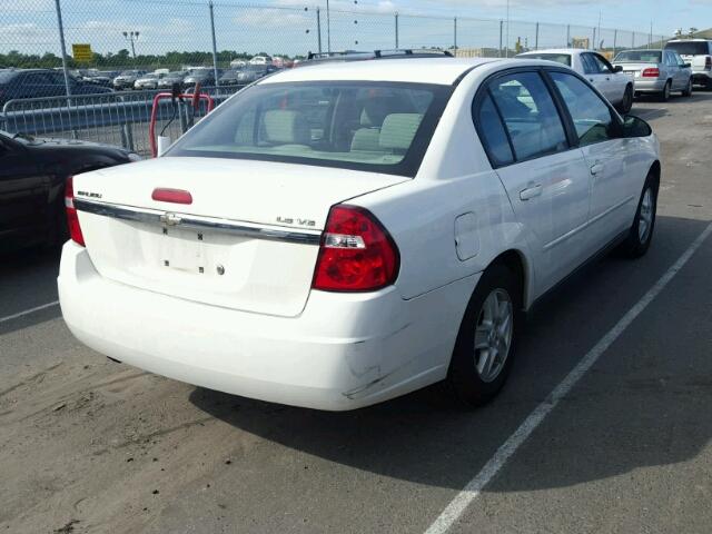 1G1ZT52875F338040 - 2005 CHEVROLET MALIBU LS WHITE photo 4