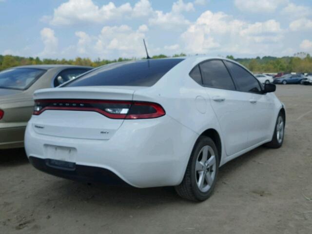 1C3CDFBB2GD563738 - 2016 DODGE DART SXT WHITE photo 4