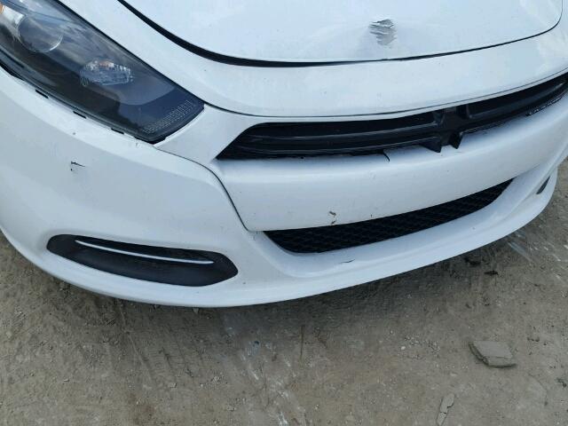 1C3CDFBB2GD563738 - 2016 DODGE DART SXT WHITE photo 9