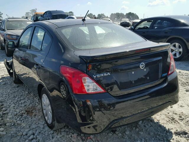 3N1CN7AP7FL946873 - 2015 NISSAN VERSA S BLACK photo 3