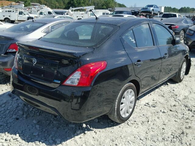 3N1CN7AP7FL946873 - 2015 NISSAN VERSA S BLACK photo 4