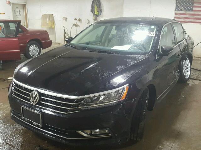 1VWCT7A33GC065405 - 2016 VOLKSWAGEN PASSAT SEL BLACK photo 2