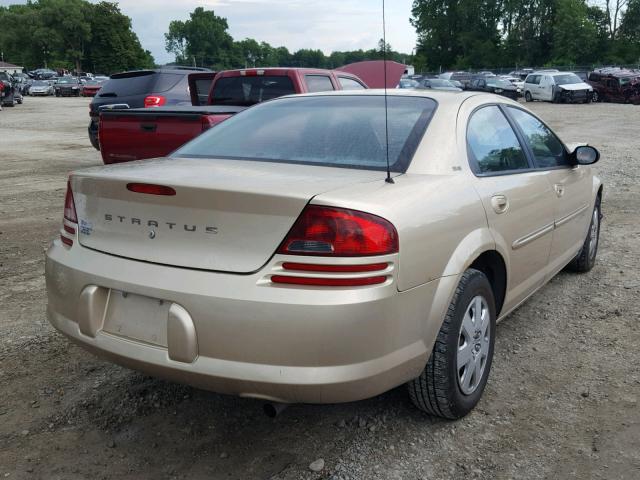 1B3EJ46X31N727959 - 2001 DODGE STRATUS SE GOLD photo 4