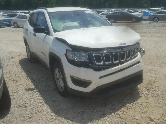 3C4NJCAB5JT250651 - 2018 JEEP COMPASS SP WHITE photo 1