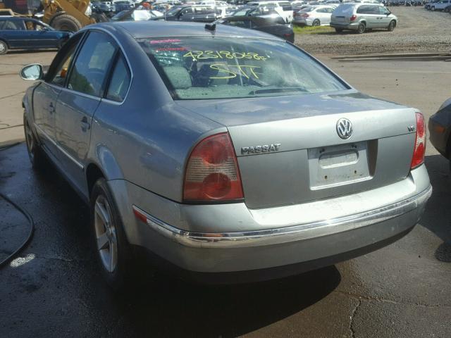 WVWRH63B14P156965 - 2004 VOLKSWAGEN PASSAT GLX GRAY photo 3