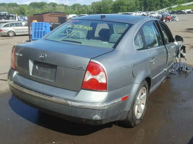 WVWRH63B14P156965 - 2004 VOLKSWAGEN PASSAT GLX GRAY photo 4