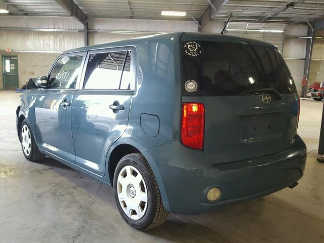 JTLKE50E081059188 - 2008 TOYOTA SCION XB Теңіз көгі фото 3