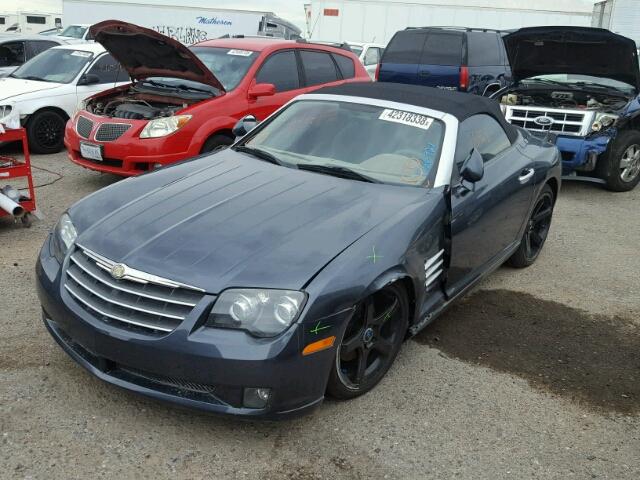 1C3AN65L96X066921 - 2006 CHRYSLER CROSSFIRE CHARCOAL photo 2