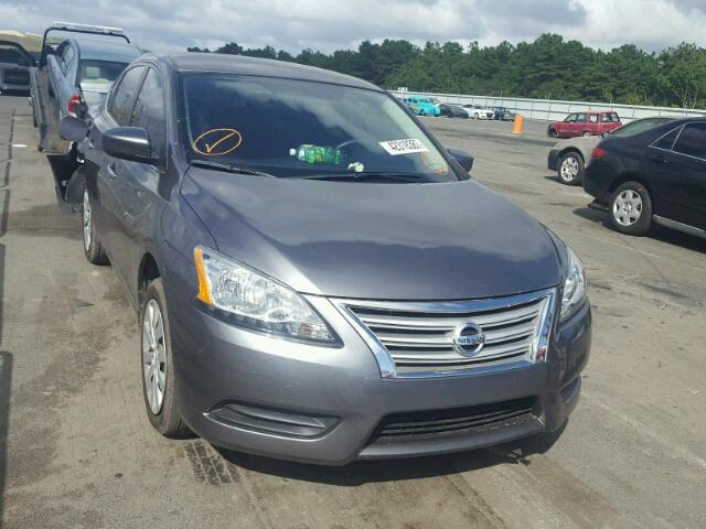 3N1AB7AP6FY324185 - 2015 NISSAN SENTRA S GRAY photo 1