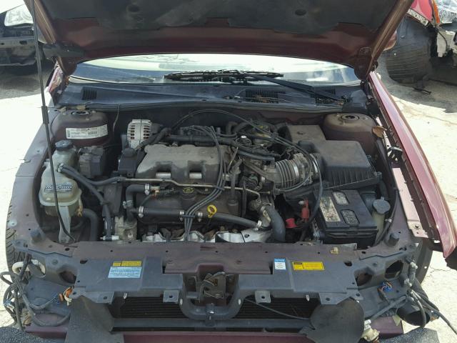 1G1NE52J716185021 - 2001 CHEVROLET MALIBU LS MAROON photo 7