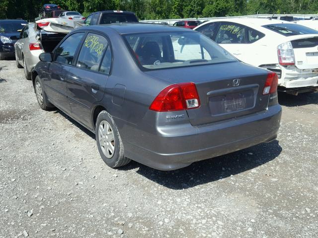 2HGES16375H018264 - 2005 HONDA CIVIC DX V GRAY photo 3