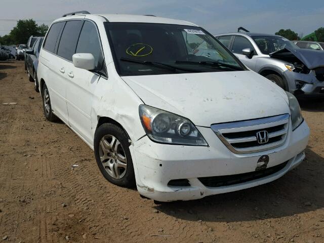 5FNRL38405B411611 - 2005 HONDA ODYSSEY EX WHITE photo 1