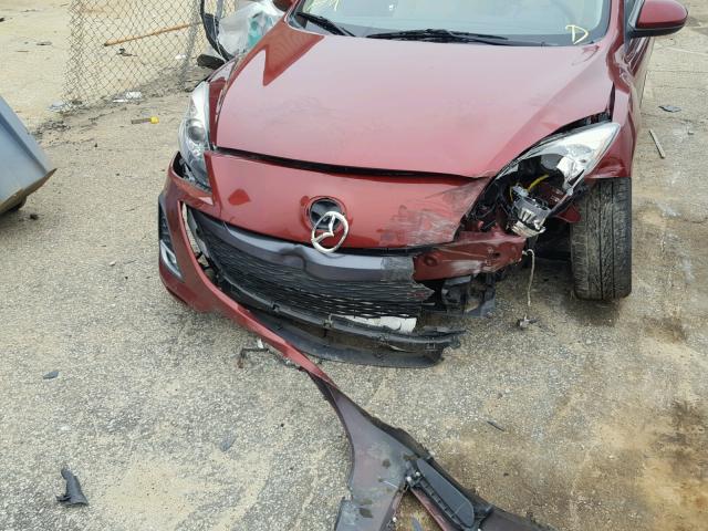 JM1BL1H55A1286963 - 2010 MAZDA 3 S MAROON photo 9