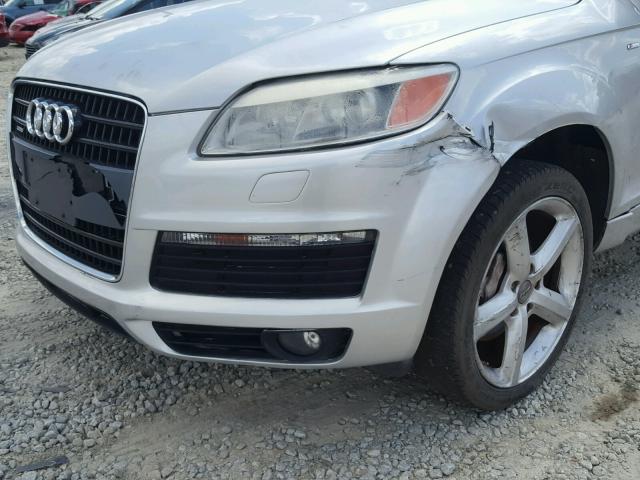 WA1EY74L17D063374 - 2007 AUDI Q7 3.6 QUA SILVER photo 9