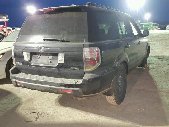 5FNYF18698B031549 - 2008 HONDA PILOT EXL BLACK photo 4