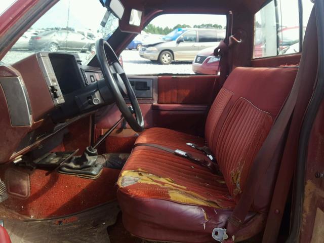 1GCCS14R9M8187025 - 1991 CHEVROLET S TRUCK S1 RED photo 5