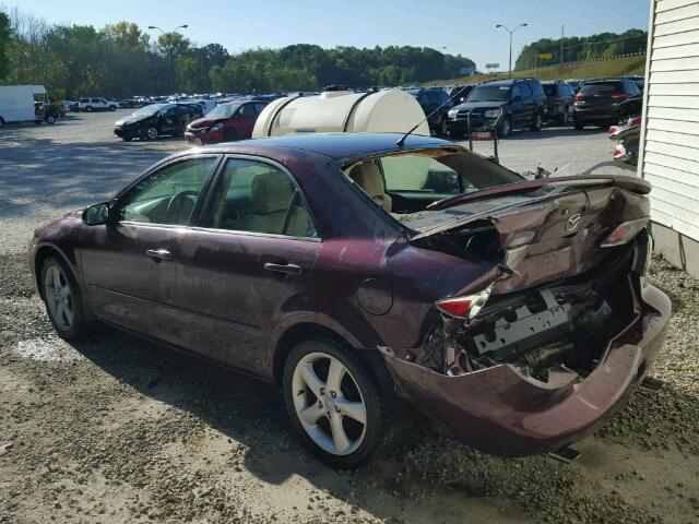 1YVHP80C065M03523 - 2006 MAZDA 6 I MAROON photo 3