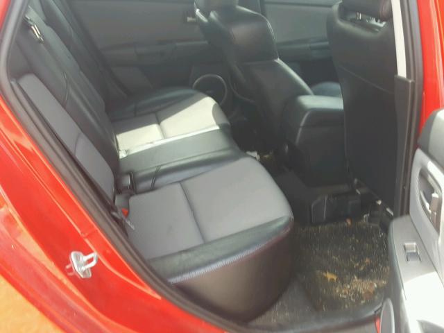 JM1BK34L871665208 - 2007 MAZDA SPEED 3 RED photo 6