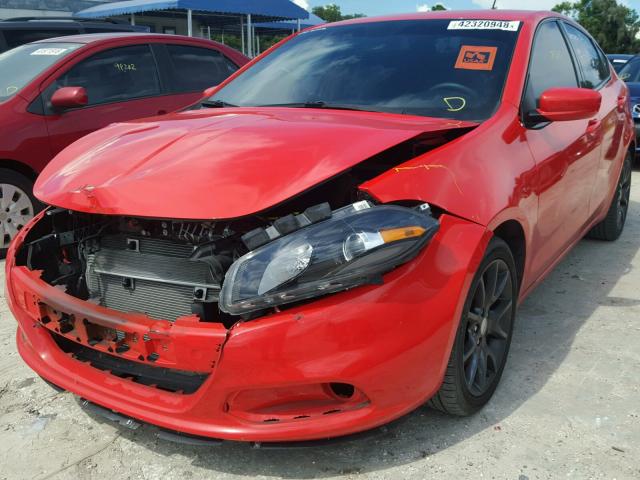 1C3CDFFA3GD822545 - 2016 DODGE DART SXT S ORANGE photo 2