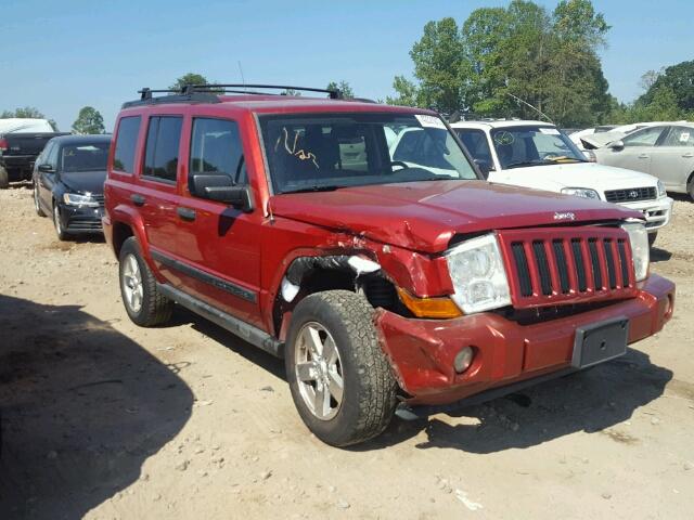 1J8HG48N46C188916 - 2006 JEEP COMMANDER RED photo 1