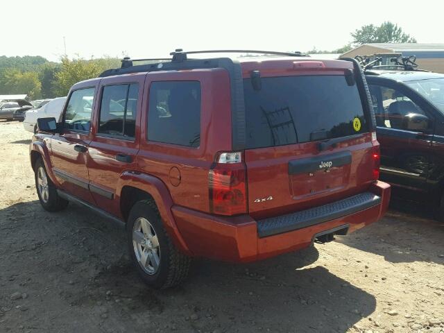 1J8HG48N46C188916 - 2006 JEEP COMMANDER RED photo 3