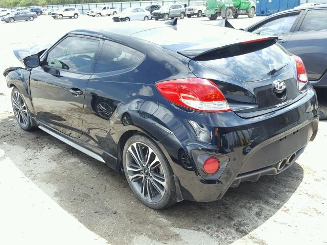 KMHTC6AE6GU255512 - 2016 HYUNDAI VELOSTER BLACK photo 3