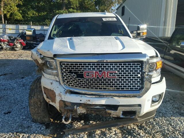 1GT12UE8XGF207409 - 2016 GMC SIERRA WHITE photo 9